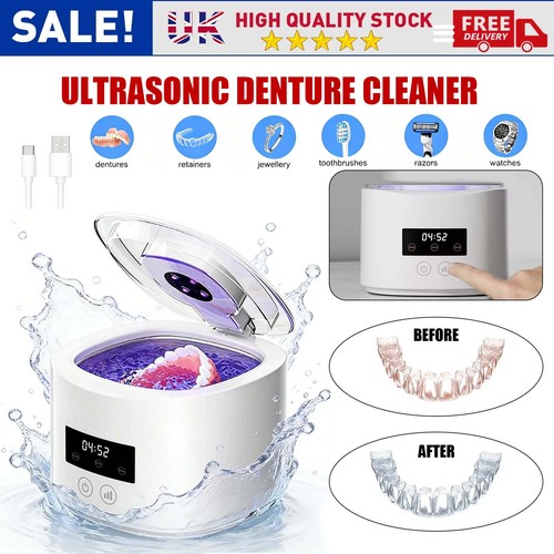 Ultrasonic retainer cleaner - cleaner, uv